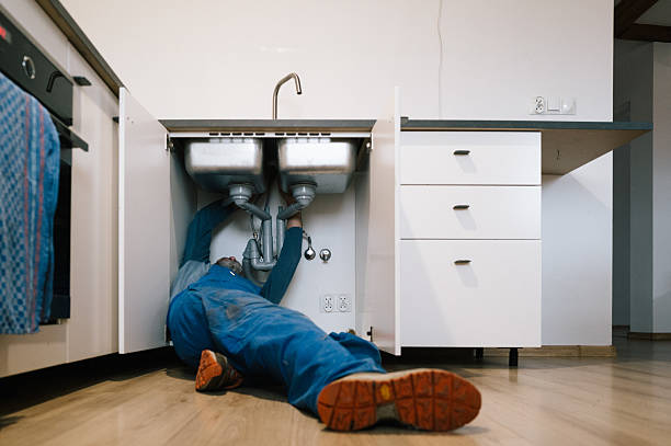 Professional Emergency Plumber technician working in Garland, UT